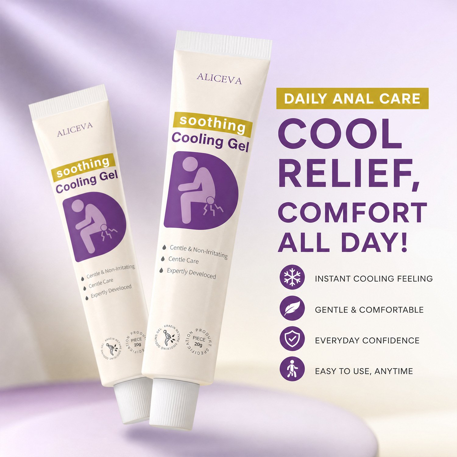 ALICEVA daily external perianal cooling gel