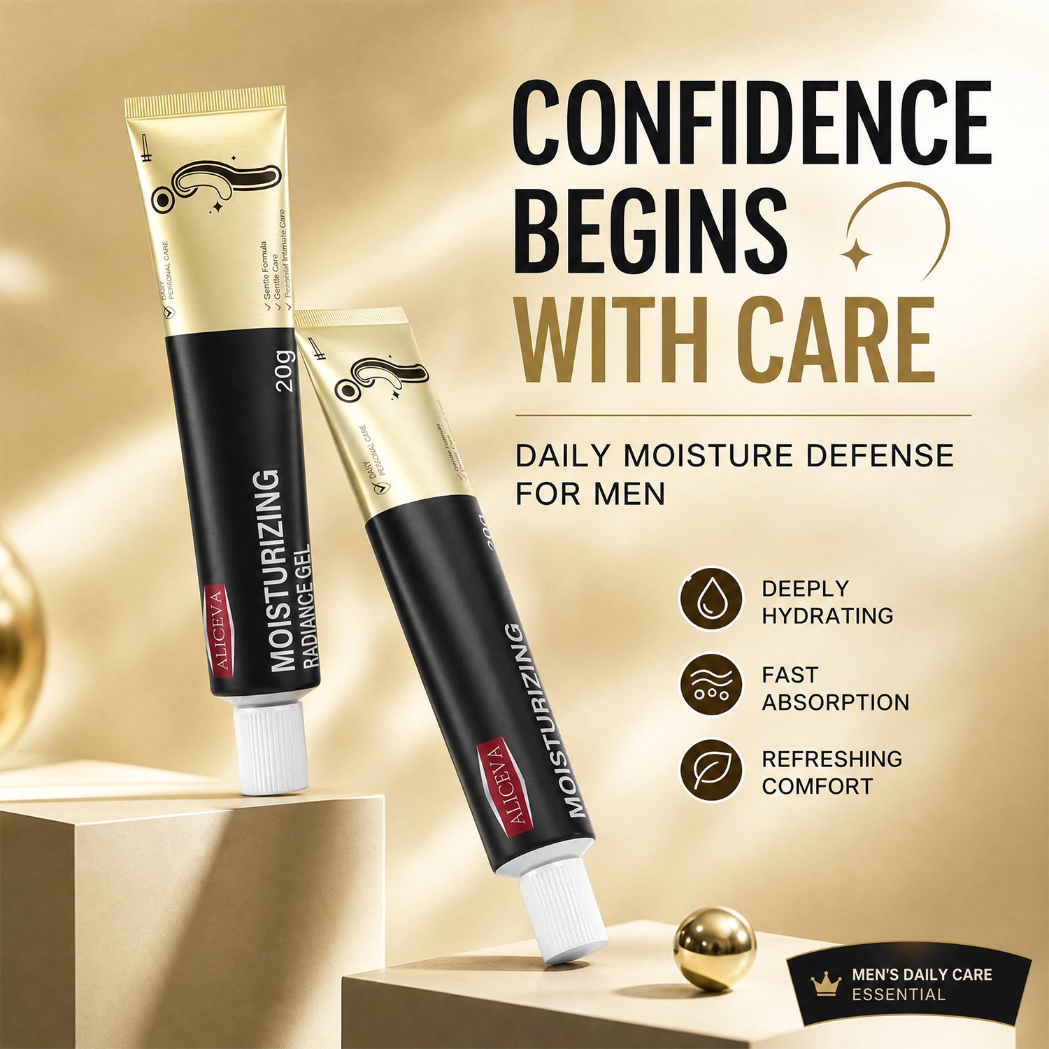 ALICEVA Men's Moisturizing Radiance Gel Daily Care