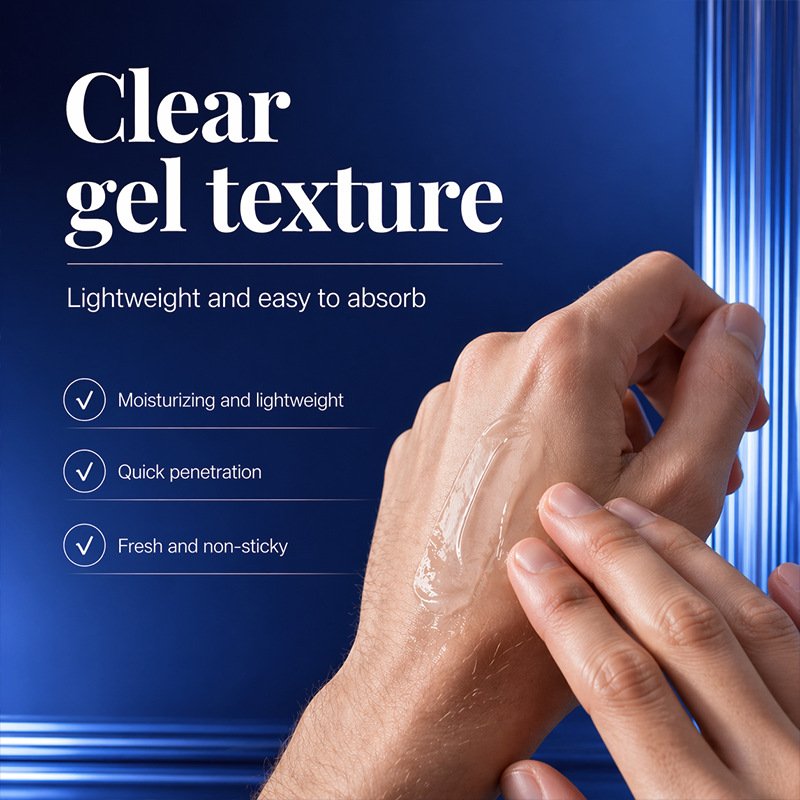 KORMESIC men's clear gel lightweight texture