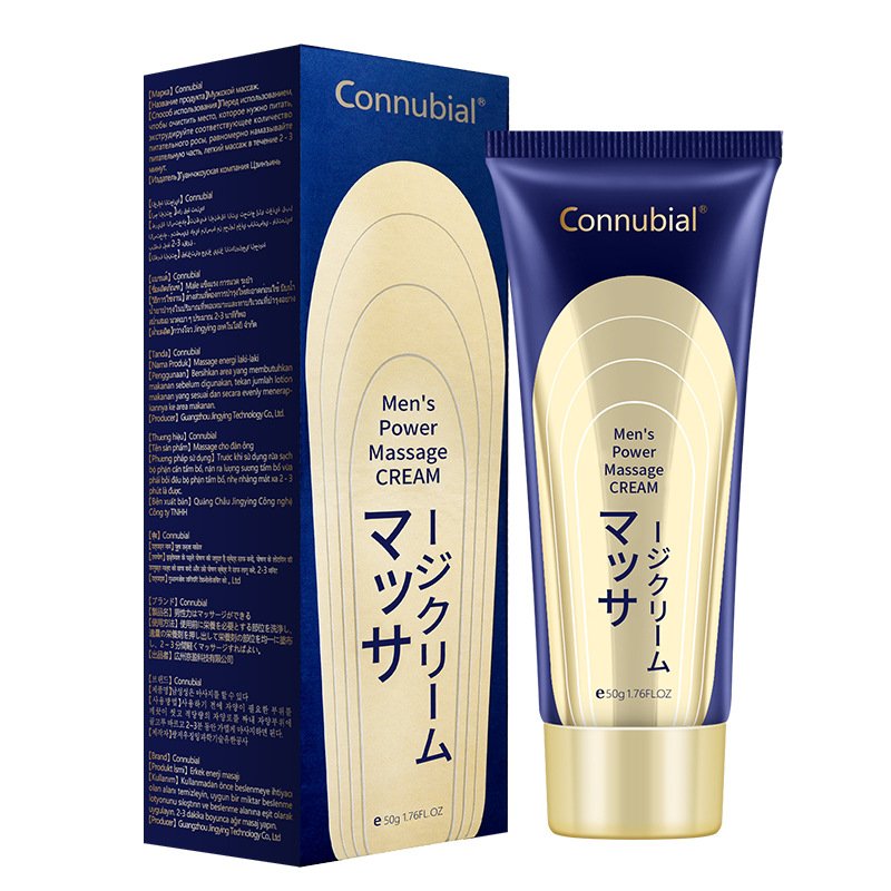 Connubial men's penis enlargement and stamina massage cream with retail box