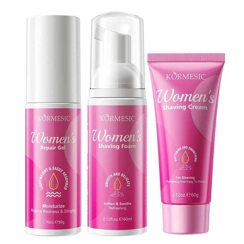 KORMESIC three-piece women's shaving set