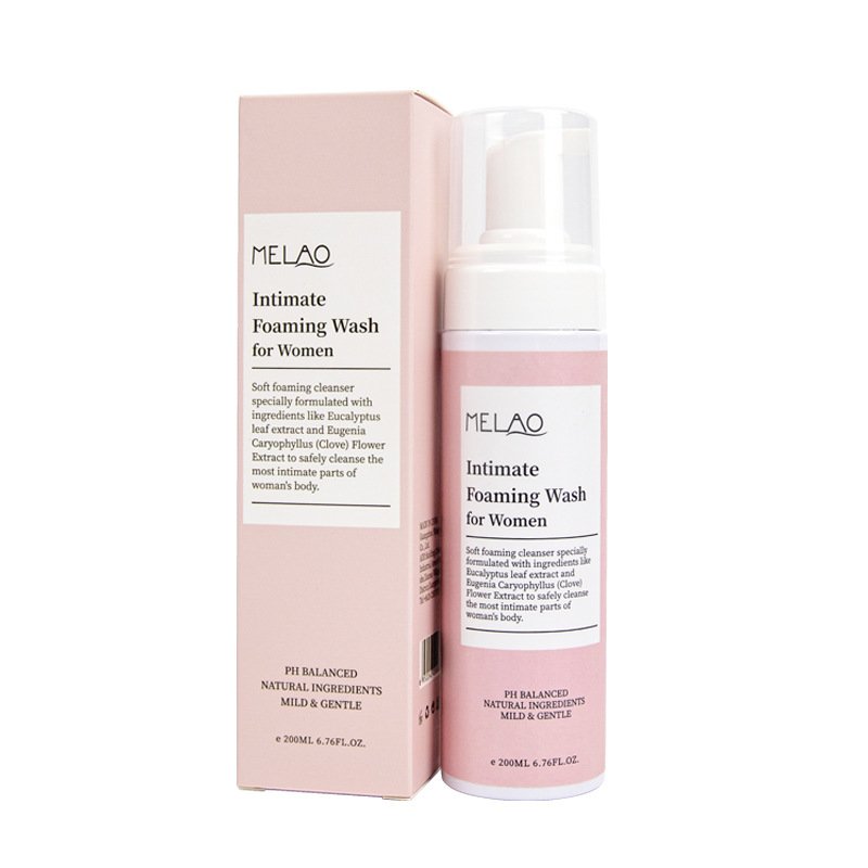 MELAO Intimate Foaming Wash bottle and retail box