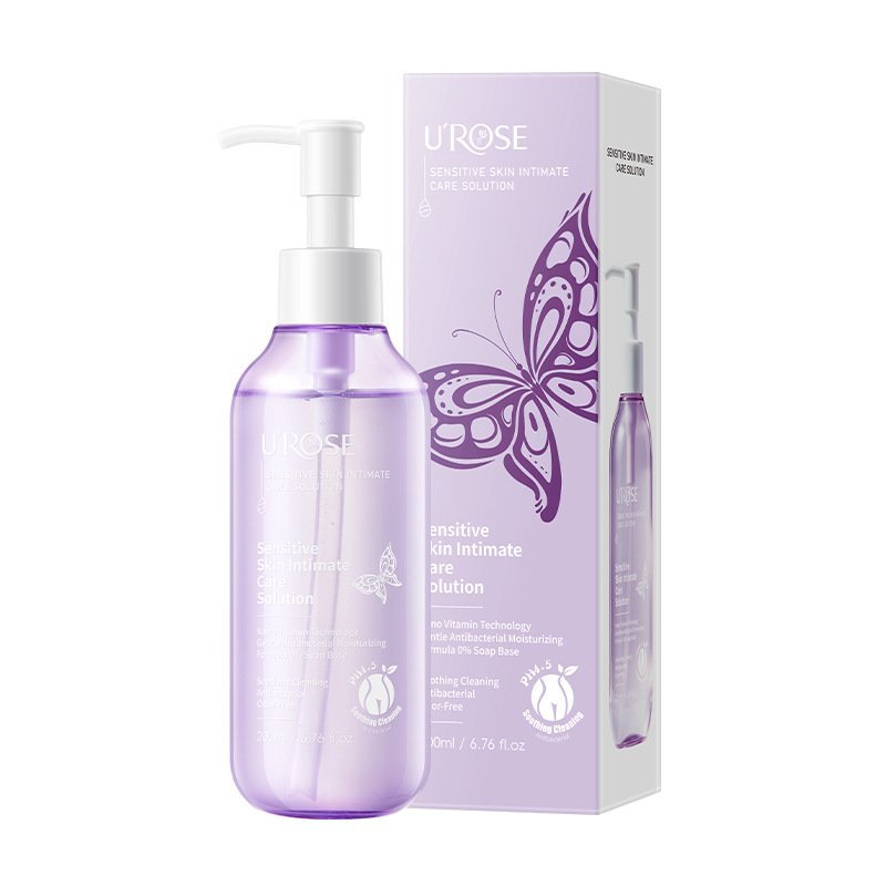 U&rsquo;ROSE intimate wash bottle and retail box