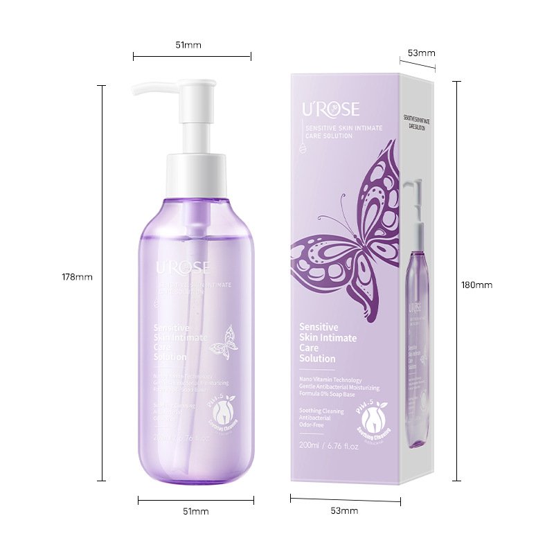 U&rsquo;ROSE intimate wash dimensions