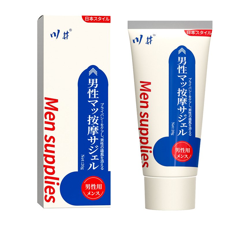 Japanese-style men's private massage gel with box