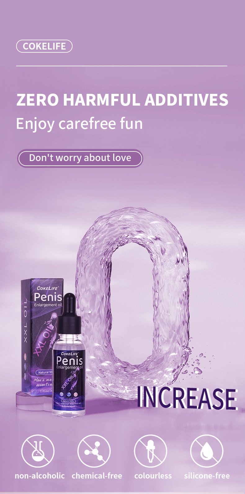 Male enlargement massage oil usage information